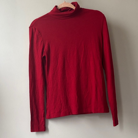 Banana Republic Tops - Banana Republic Red Long Sleeve Turtleneck